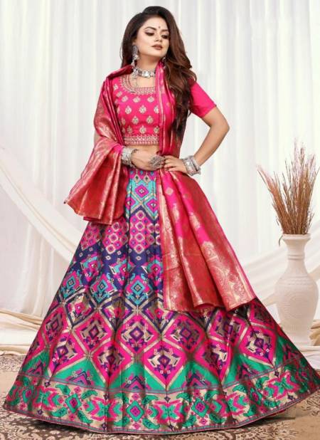 Pink Colour Rama Raazi New Designer Ethnic Wear Exclusive Lehenga Choli Collection 11029